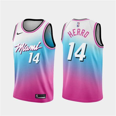 miami heat basketball jersey pink and blue